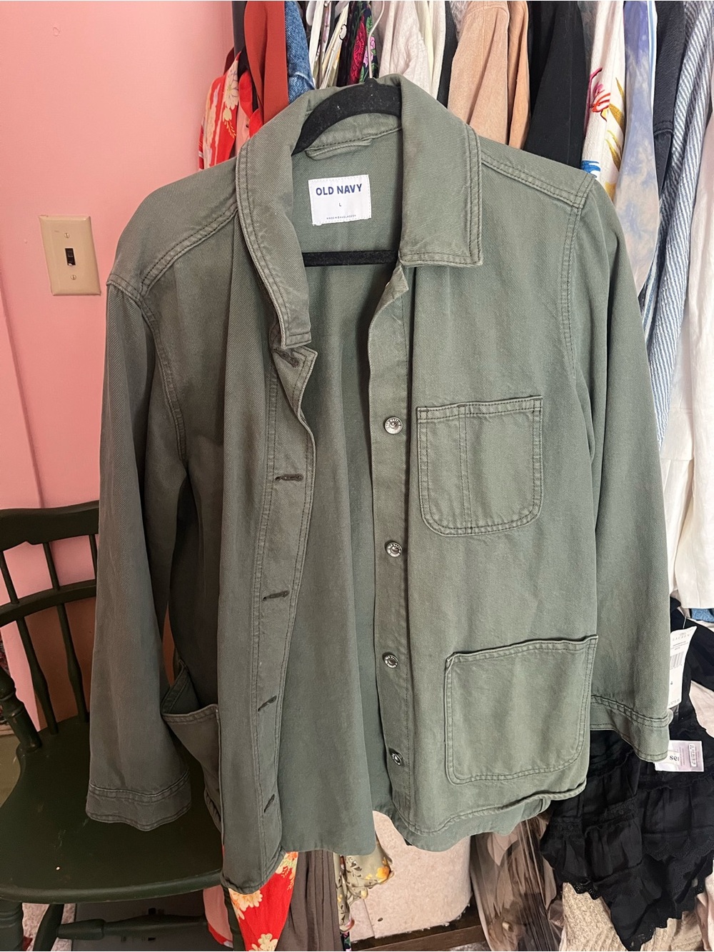 Old Navy Olive Green Utility Jacket